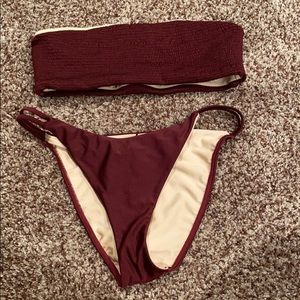 Pacsun LA Hearts Bikini Set